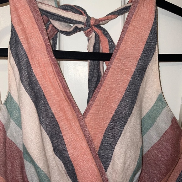 Pastel Striped Halter Sundress American Eagle - Picture 5 of 7